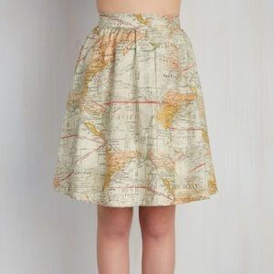 Modcloth map skirt